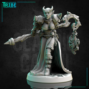 (0276) Female elf human firbolg half-orc tiefling necromancer dark sorceress wizard with a magic stick - Only-Games