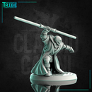 (0241) Male shi-fi warrior monk with a plasma sword and android arm - Only-Games