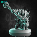 (0278) Male rhinoceros monk shaolin warrior with a stick