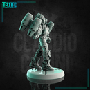 (0256) Female soldier sci-fi with a jet pack - Only-Games