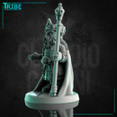 (0213) Male halfling hobbit king with a scepter and a crown - Only-Games