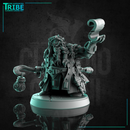 (0287) Male dwarf wizard enchanter sorceror magician with staff and spell scroll - Only-Games