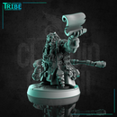 (0287) Male dwarf wizard enchanter sorceror magician with staff and spell scroll - Only-Games