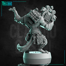 (0311) Male gnoll bard musician with harp
