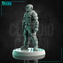 (0230)  Male spaceship sci-fi pilot with a helmet - Only-Games