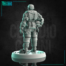 (0230)  Male spaceship sci-fi pilot with a helmet - Only-Games