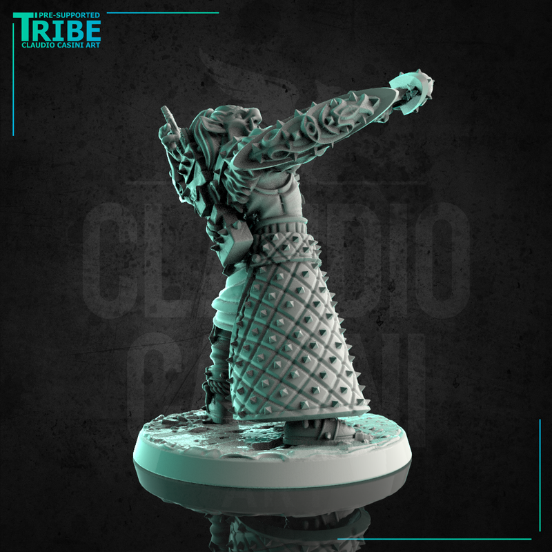 (0265) Male half troll archer ranger with bow and arrows - Only-Games