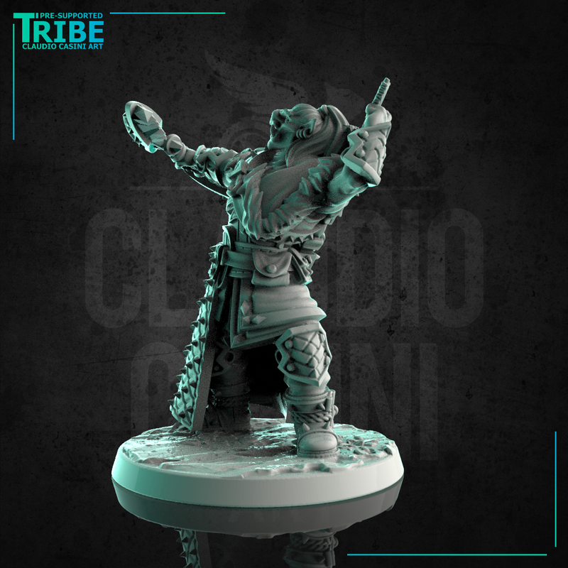 (0265) Male half troll archer ranger with bow and arrows - Only-Games
