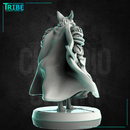 (0244) Male fox folk warrior cleric with a complete armor and a sword - Only-Games