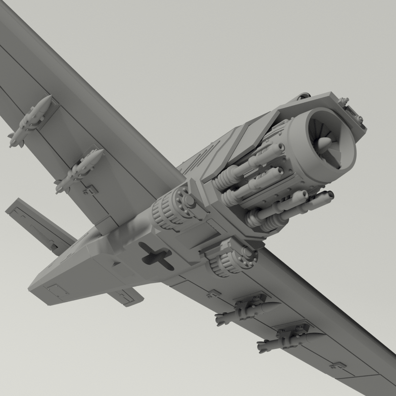 Grim BF-109 Fighter Plane - Only-Games