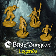 Bag of Dungeon LEGENDS Expansion Figures – 4 Character Set - Only-Games