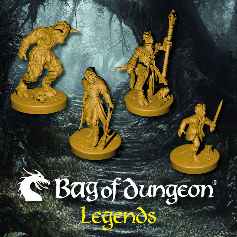 Bag of Dungeon LEGENDS Expansion Figures – 4 Character Set - Only-Games