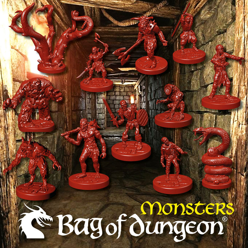 Bag of Dungeon 1 Monsters - Set of 12 - Only-Games