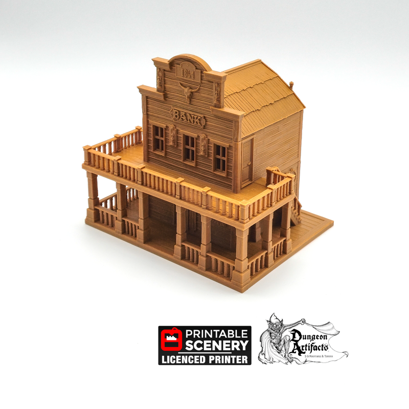Bank - Time Warp - Printable Scenery Wargaming Terrain Scatter Western D&D, DnD - Only-Games
