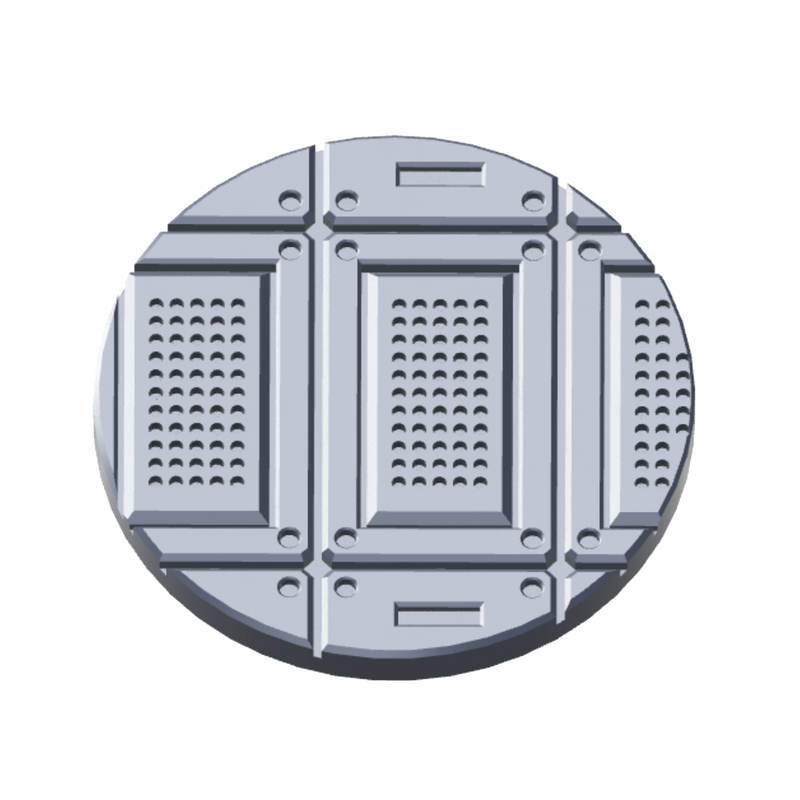 Cyberpunk Facility Floor Base Toppers – 32mm Round Bases - Only-Games