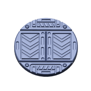 Sci-Fi Factory Floor Base Toppers – 32mm Round Bases - Only-Games