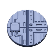 Sci-Fi Factory Floor Base Toppers – 32mm Round Bases - Only-Games