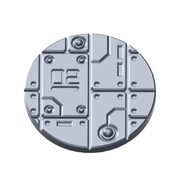Cyberpunk Facility Floor Base Toppers – 32mm Round Bases - Only-Games