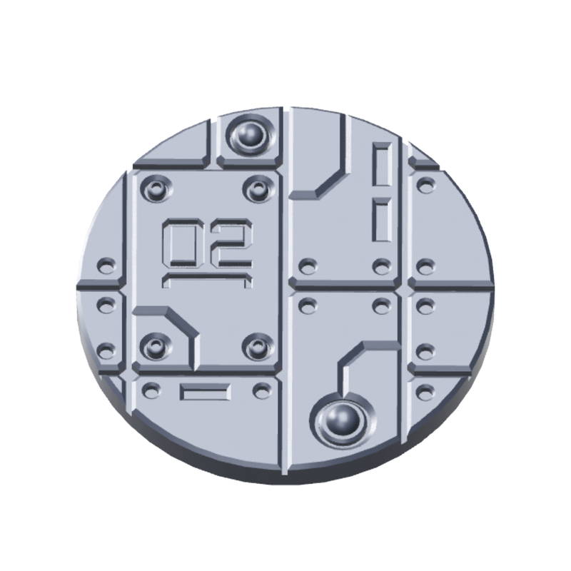 Cyberpunk Facility Floor Base Toppers – 32mm Round Bases - Only-Games