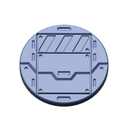 Sci-Fi Factory Floor Base Toppers – 32mm Round Bases - Only-Games