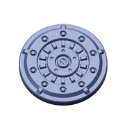Sci-Fi Factory Floor Base Toppers – 32mm Round Bases - Only-Games