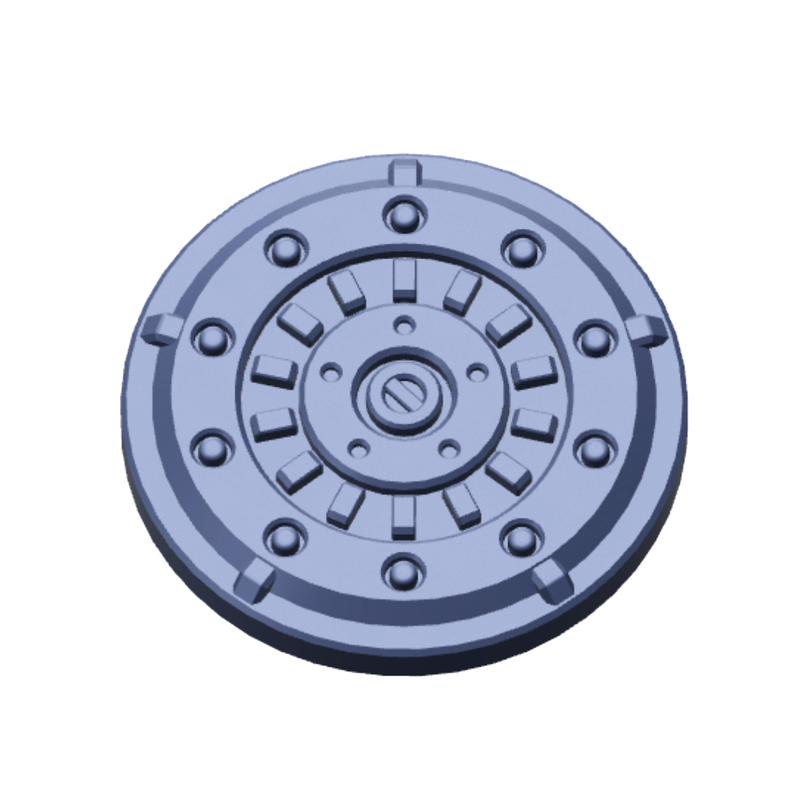 Sci-Fi Factory Floor Base Toppers – 32mm Round Bases - Only-Games