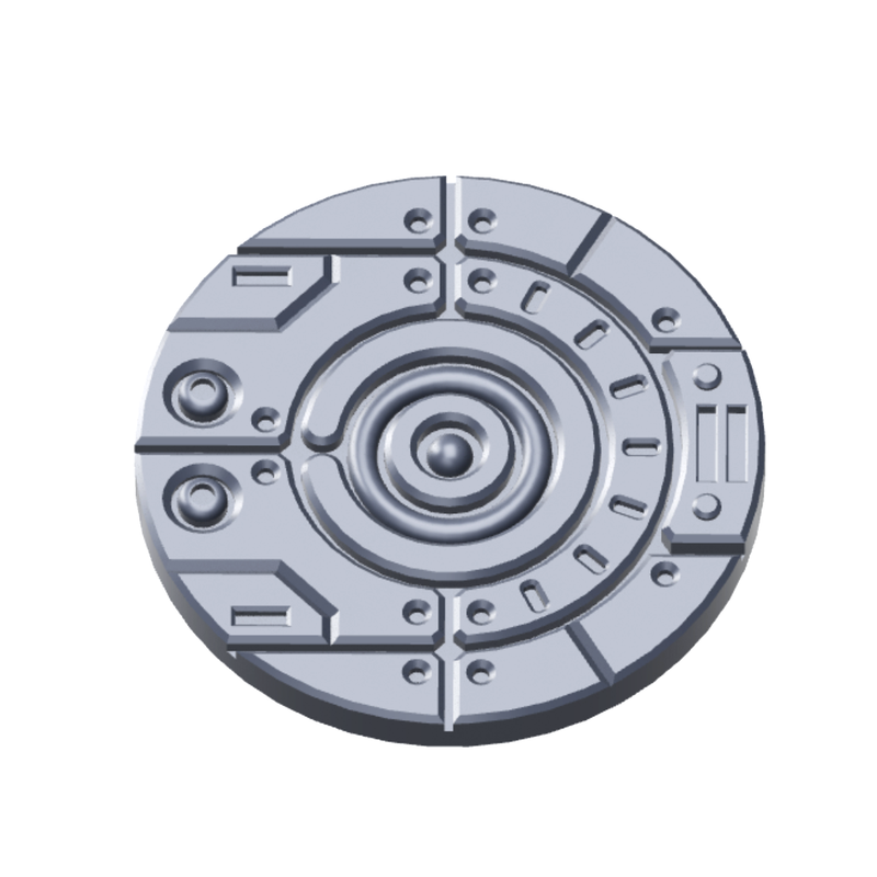 Cyberpunk Facility Floor Base Toppers – 32mm Round Bases - Only-Games