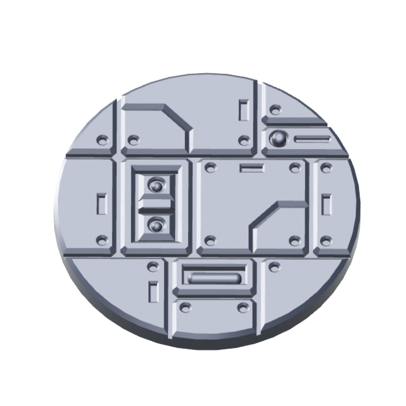 Cyberpunk Facility Floor Base Toppers – 32mm Round Bases - Only-Games
