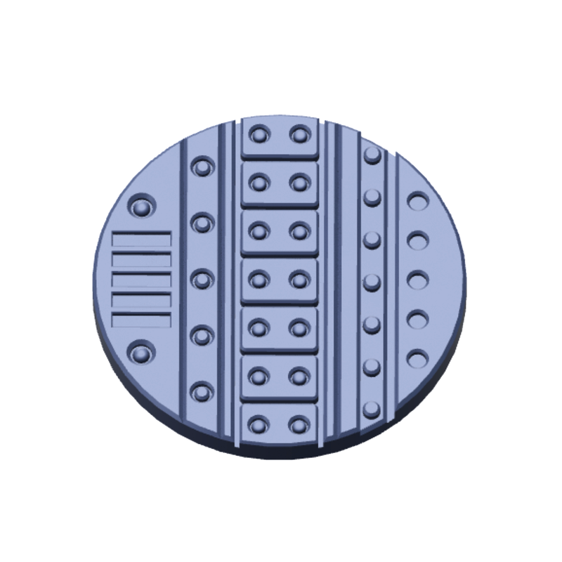 Sci-Fi Factory Floor Base Toppers – 32mm Round Bases - Only-Games