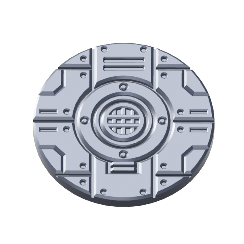 Cyberpunk Facility Floor Base Toppers – 32mm Round Bases - Only-Games