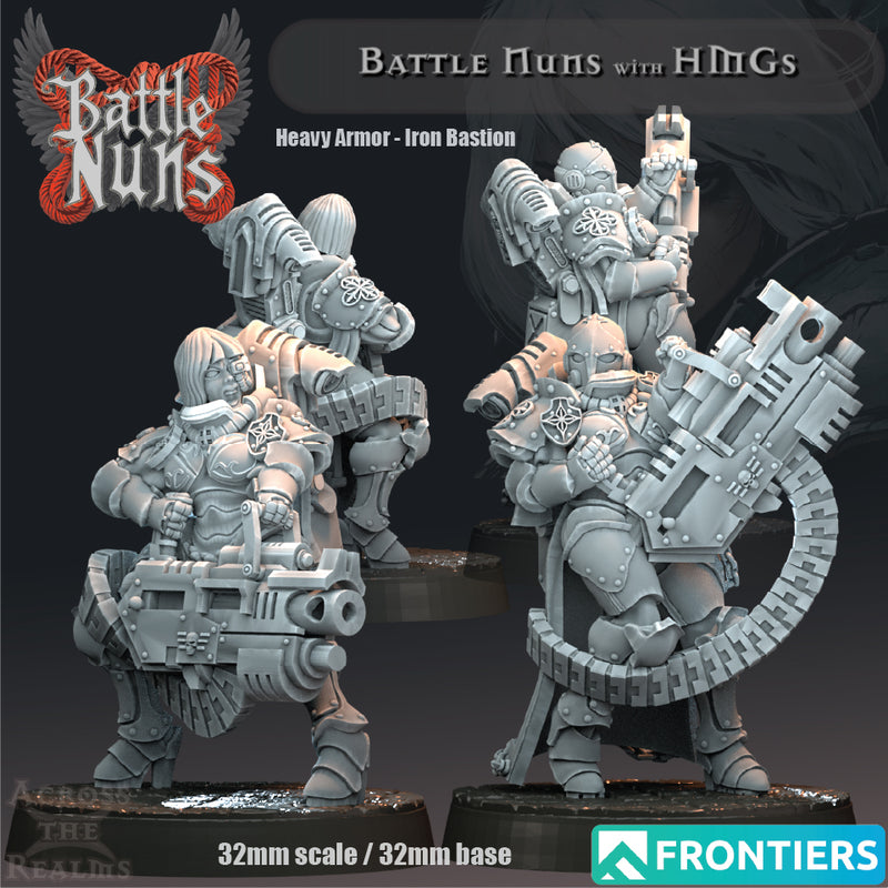 Battle Nuns with HMGs - Heavy Armor - Only-Games