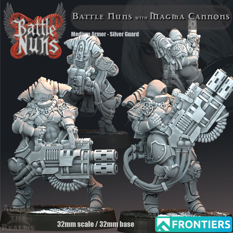 Battle Nuns with Magma Cannons - Medium Armor - Only-Games