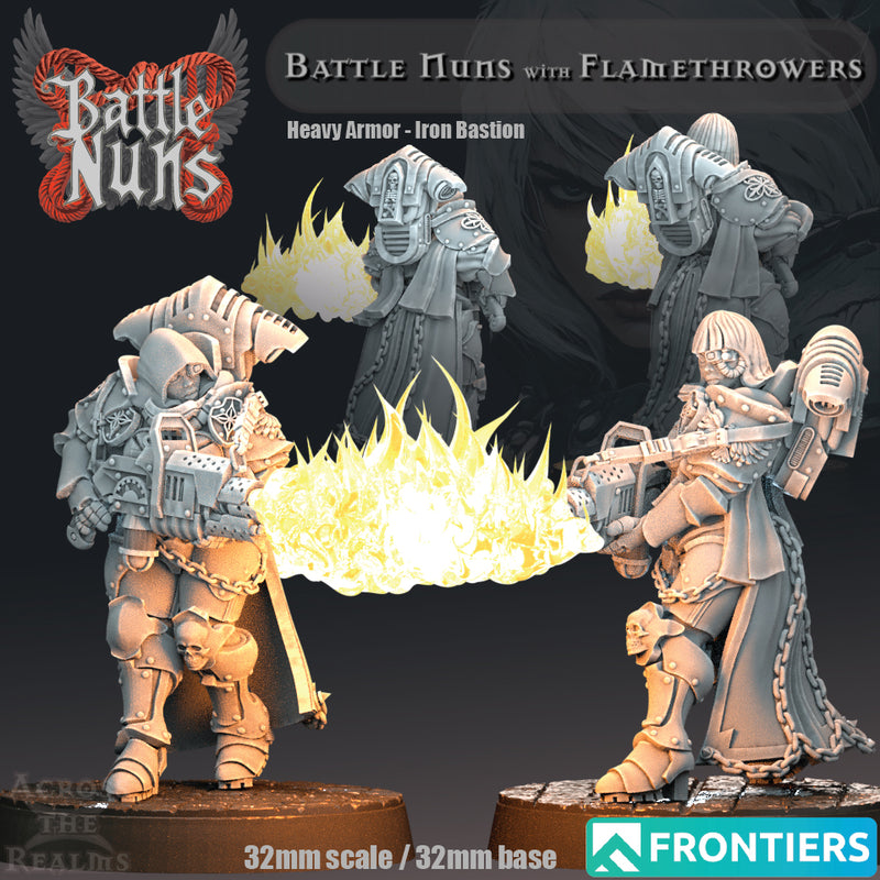 Battle Nuns with Flamethrowers - Heavy Armor - Only-Games