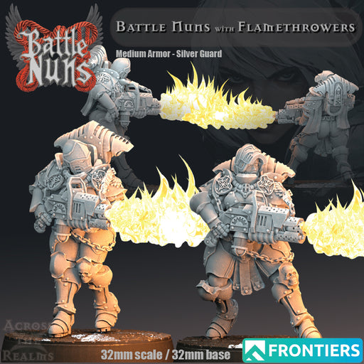 Battle Nuns with Flamethrowers - Medium Armor - Only-Games