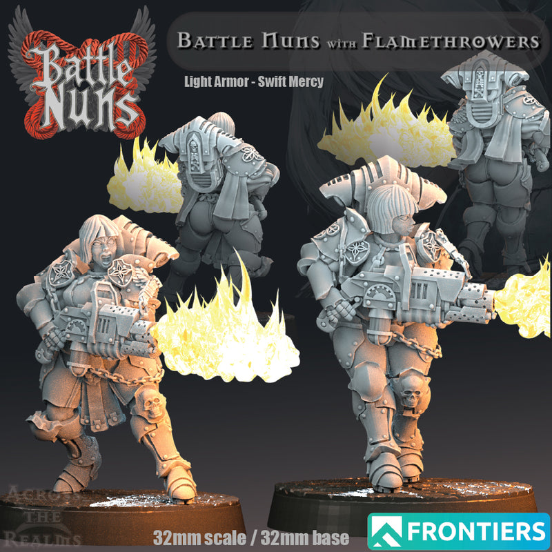Battle Nuns with Flamethrowers - Light Armor - Only-Games