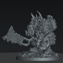 Beast Skrapper Boss – Sci-Fi Orc Warlord Miniature | Scrap-Tech Tabletop Commander | Original Wargaming Model