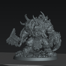 Beast Skrapper Boss – Sci-Fi Orc Warlord Miniature | Scrap-Tech Tabletop Commander | Original Wargaming Model