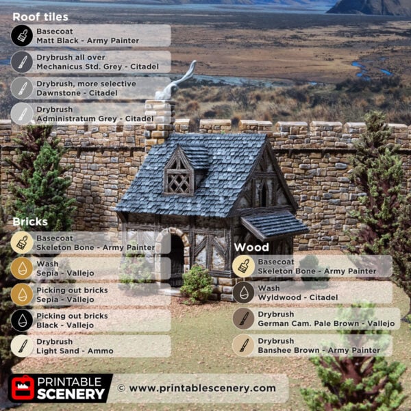 Bella's Cottage - Kingdoms of Throne and Ash - Printable Scenery - Terrain, Wargaming, D&D, DnD - Only-Games