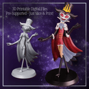 Stolas Digital Download | Fanmade Helluva Boss Inspired 5" Figurine