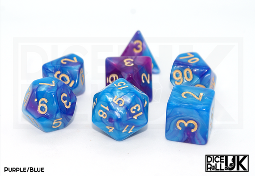 Elemental Dice | Purple & Blue - Only-Games
