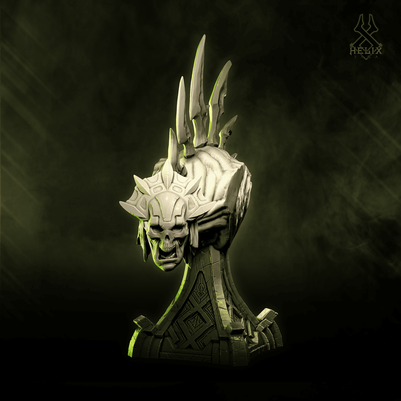 Korlak'Jiir The Third Necromancer - Undead Lord 75 mm Bust (Risen Necromantic Army) - Only-Games