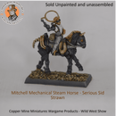 Serious Sid Strawn riding a Mitchell Mechanical Steam Horses (CMMWP005)