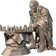 "Antonius Block Last Game - The 7th Seal" - 34mm - Only-Games