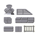 1:64 Scale Battle Car Kitbashing Tabletop Bits - Only-Games