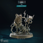 Nordic Wolf - Northwind Vikings - CastNPlay - Terrain Wargaming D&D DnD 28mm 32mm 40mm 54mm - Only-Games