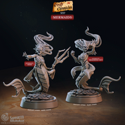 Mermaids - Pirate Chronicles - CastNPlay - Terrain Wargaming D&D DnD 28mm 32mm 40mm 54mm - Only-Games