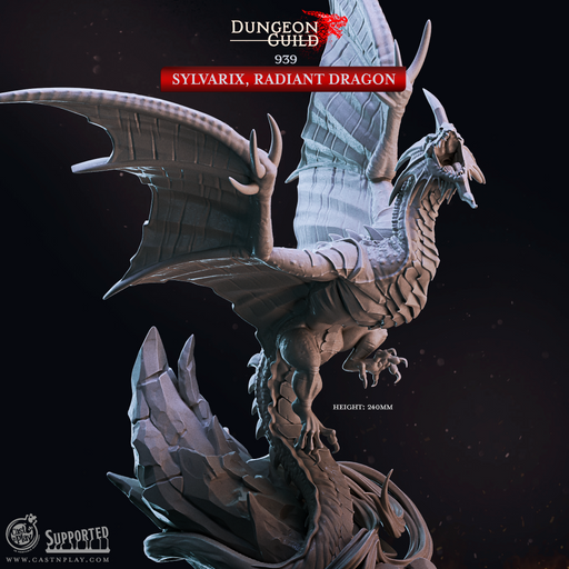 Sylvarix, Radiant Dragon - Dungeon Guild - CastNPlay - Terrain Wargaming D&D DnD 28mm 32mm 40mm 54mm - Only-Games