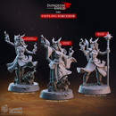 Tiefling Sorcerers - Dungeon Guild - CastNPlay - Terrain Wargaming D&D DnD 28mm 32mm 40mm 54mm