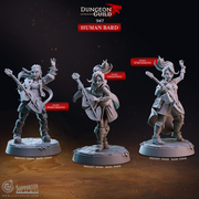 Human Bards - Dungeon Guild - CastNPlay - Terrain Wargaming D&D DnD 28mm 32mm 40mm 54mm - Only-Games