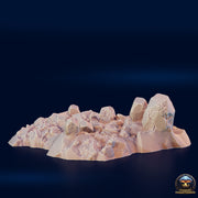 Cave Floor Scatter - Crossroads Fungal Tunnels - 3DHexes Wargaming Terrain D&D DnD - Only-Games